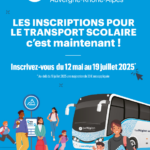 Les inscriptions aux transports scolaires pour la rentrée 2025-2026 sont ouvertes.