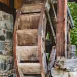 Roue du moulin à eau de Longefoy
