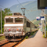 TER pour Chambéry en gare d'Aime