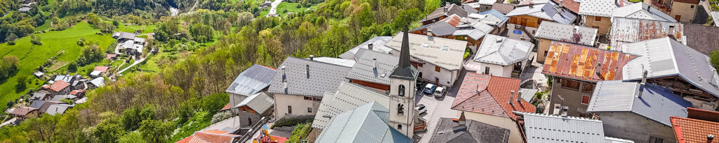 Vue aérienne panoramique de Tessens