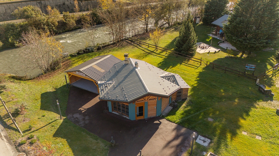 Vue aérienne du Snack de Centron