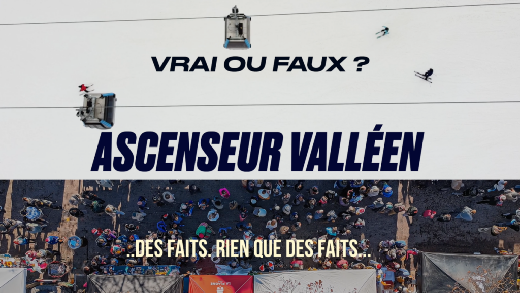 Vignette représentant une télécabine au dessus d'une foule